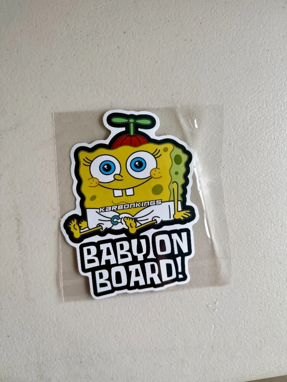 Spongebob Baby on Board Sticker